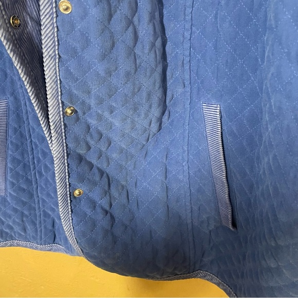 Quilted Talbots corduroy blue jacket - Picture 3 of 9